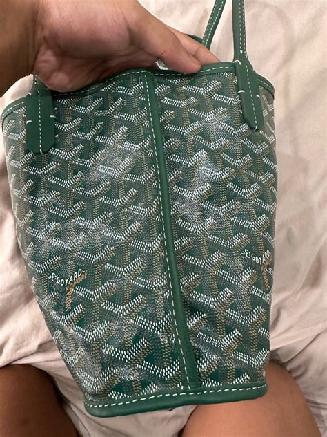 green anjou goyard|goyard anjou mini dupe.